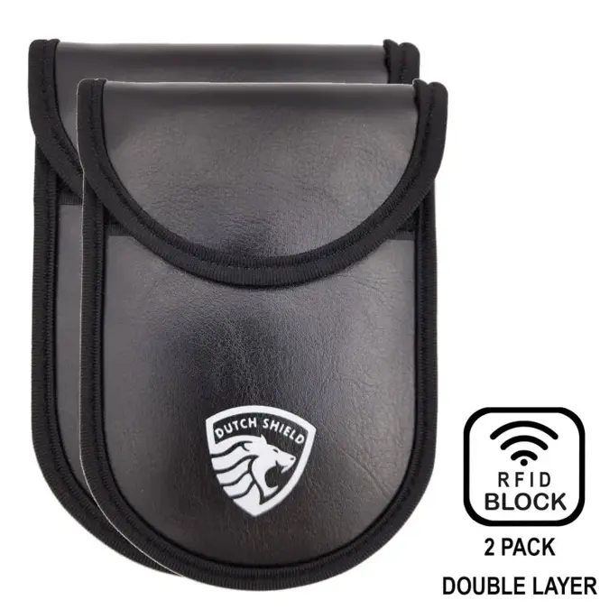 Dutch Shield 2x RFID Autosleutel hoesje zwart