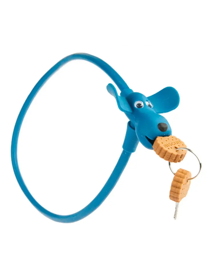 fietsslot siliconen Flappie 1x58cm - blauw