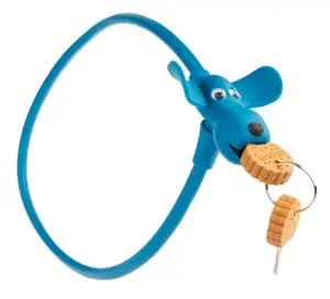 fietsslot siliconen Flappie 1x58cm - blauw