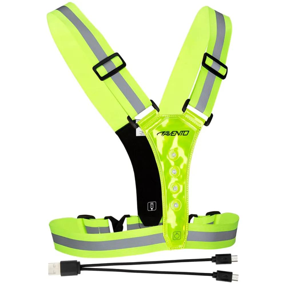 Avento  Led sportvest  oplaadbaar  Fluorgeel  Fluor Geel main product image