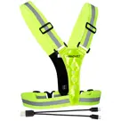 Led sportvest - oplaadbaar - Fluorgeel