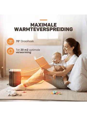 Elektrische Kachel PRO - 1500W - Roterend