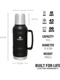 Stanley Artisan Thermosfles Zwart - 1,4L