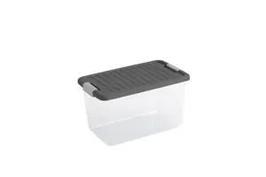 Kis W Opbergbox M - 29,5L - transparant