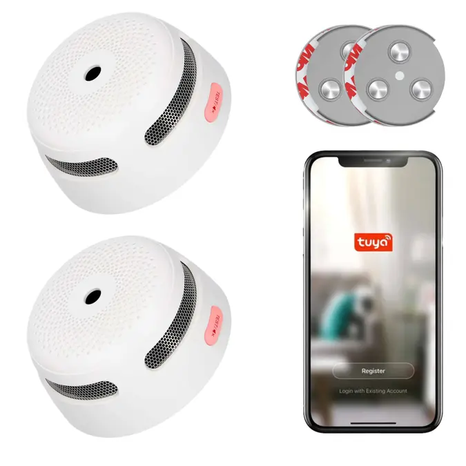 XS01-WT Slimme rookmelder en magneet 2-pack