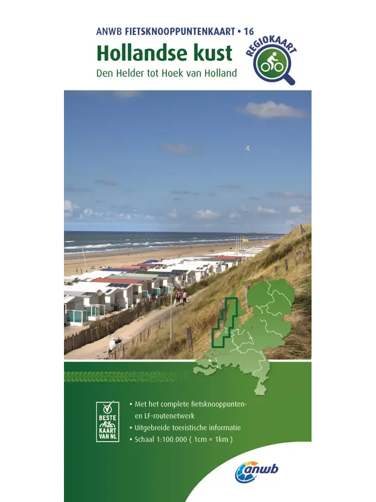 ANWB Knooppuntenkaart 16 Hollandse Kust