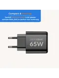CHARGE+ 65W Oplader - USB en USB-C