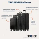 TRVLMORE Kofferset - 3 Delig - 45L