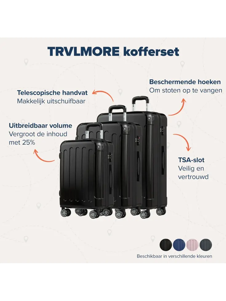 Kofferset – 3 Delig – 45L