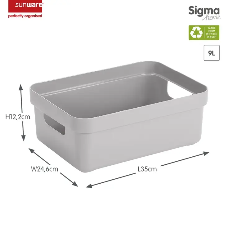 Sigma home - Opbergbox - 9L - 6-delig