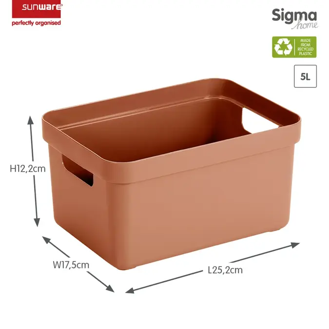 Sigma home - Opbergbox - 5L - 6-delig
