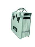 Mint groene enkele fietstas 14L met reflectie