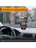 Telefoonhouder Auto voor Raam en Dashboard