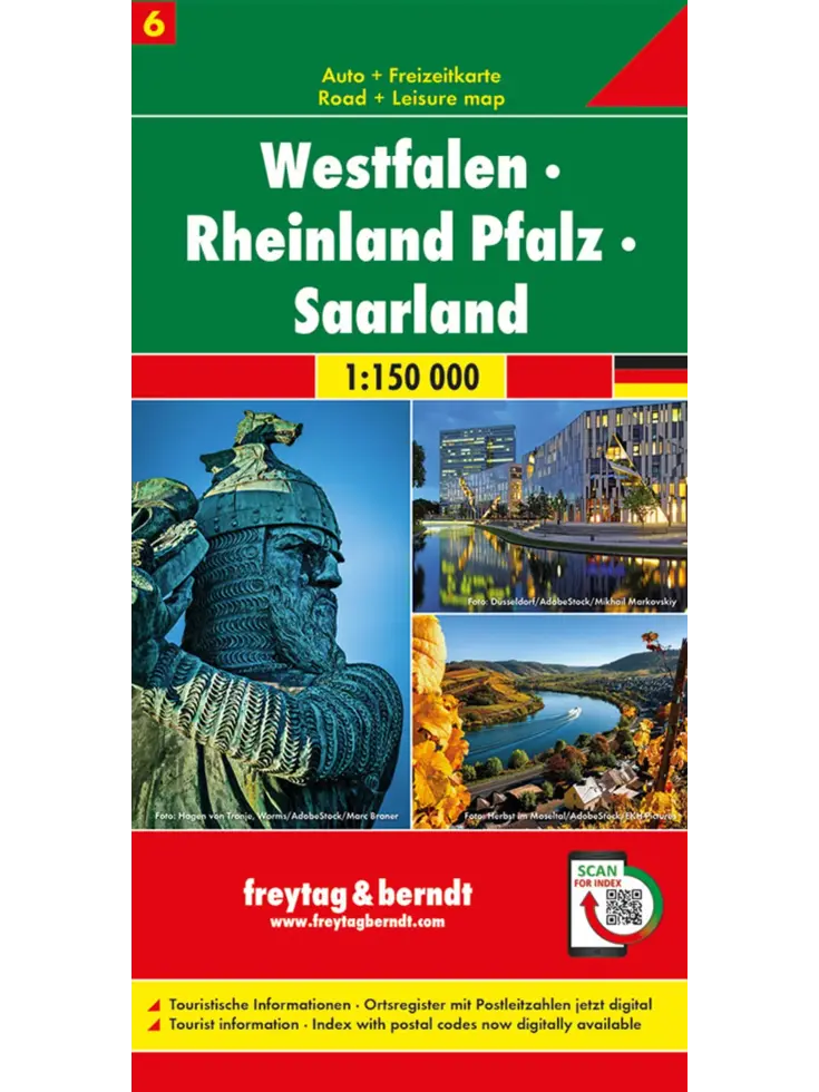 Wegenkaart Duitsland 06 - Westfalen