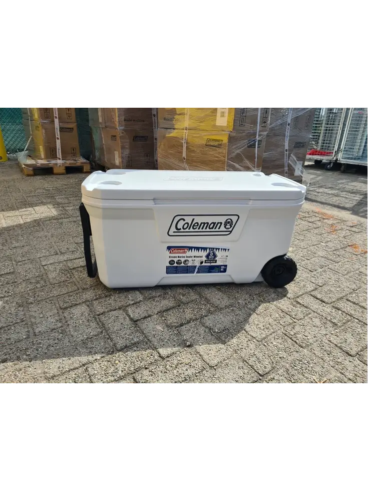 Xtreme Marine 94ltr koelbox met wielen - wit
