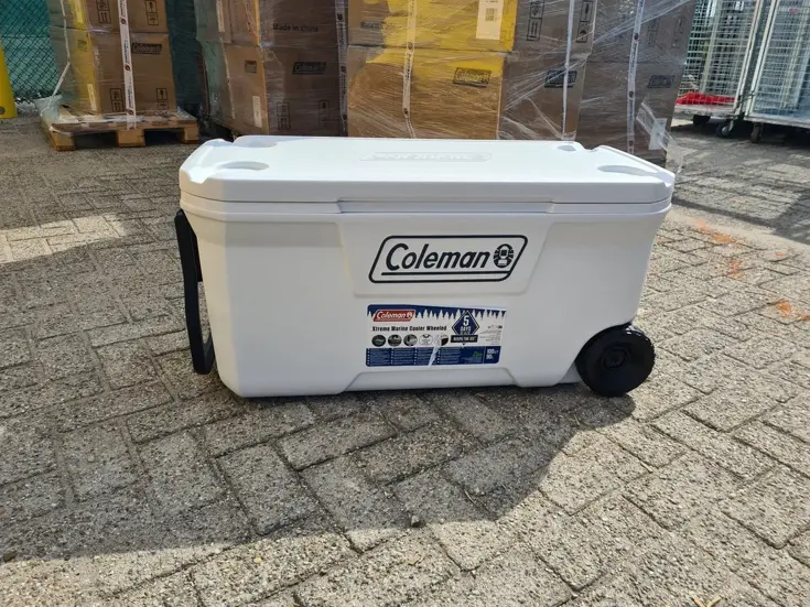Xtreme Marine 94ltr koelbox met wielen - wit