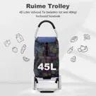 Packaway 45L boodschappentrolley met koelvak