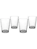 Limonadeglas Geribbeld 350 ml 4 Stuks