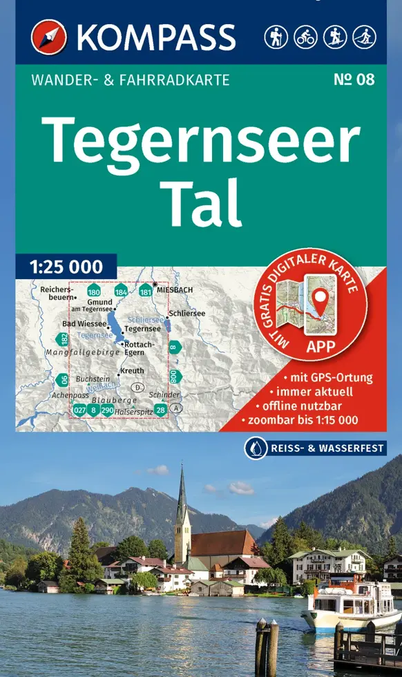 Wandelkaart WK08 Tegernseer Tal
