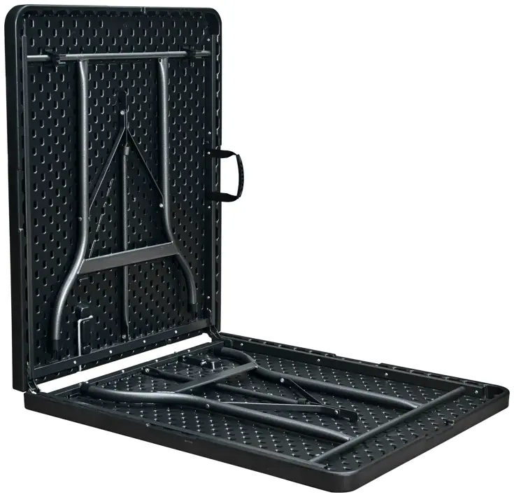 ERRO Klaptafel - 180cm - zwart - houtlook