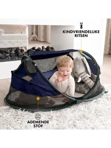 Baby luxe campingbedje - Zelfopblaasbare matras