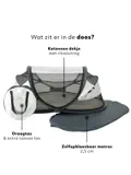 Baby luxe campingbedje - Zelfopblaasbare matras