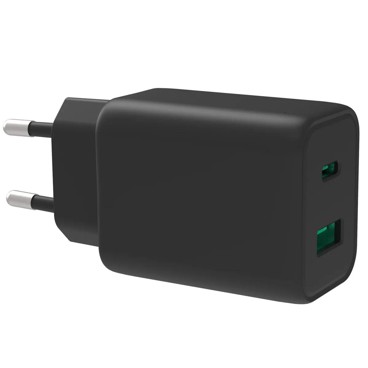 Accezz  Wall Charger USB-C en USB  33 Watt  Zwart main product image