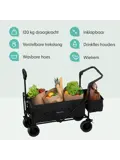 Bolderkar – Tot 120KG – 90L – Zwart