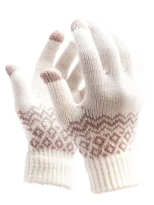 R2B Touchscreen Handschoenen Winter - Wit