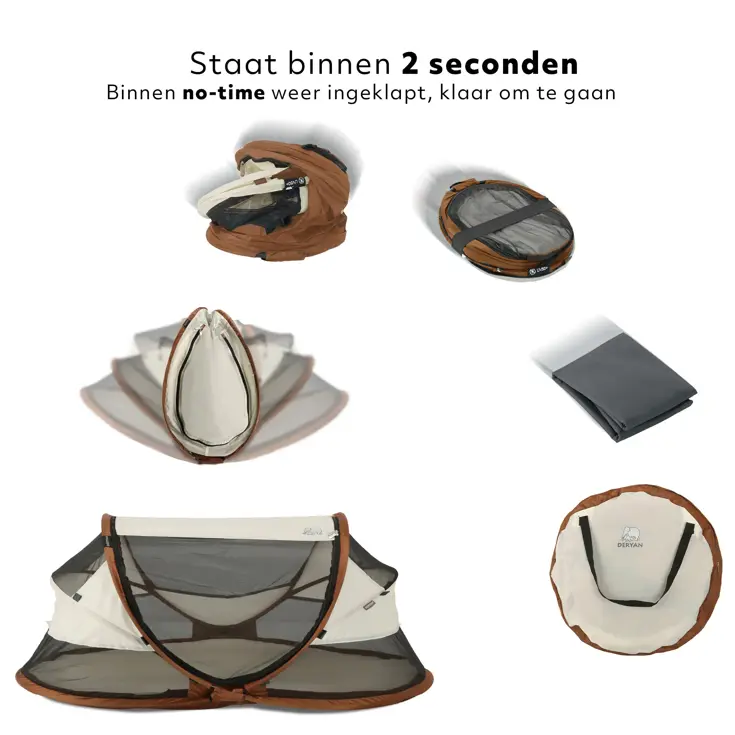Baby luxe campingbedje - Zelfopblaasbare matras