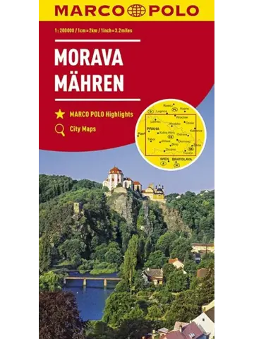 Marco Polo wegenkaart Tsjechie Moravie