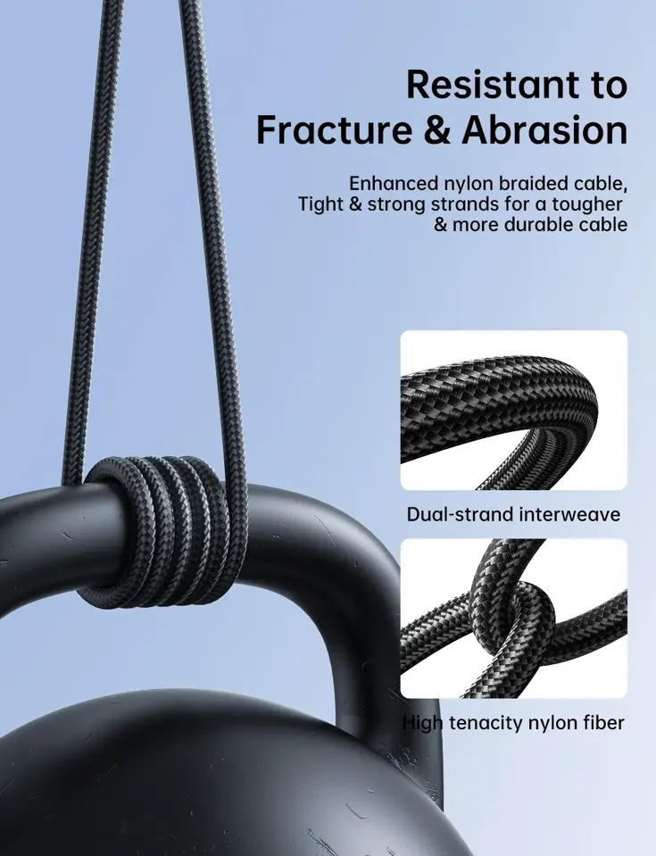 Nylon Lightning kabel - 1.2m