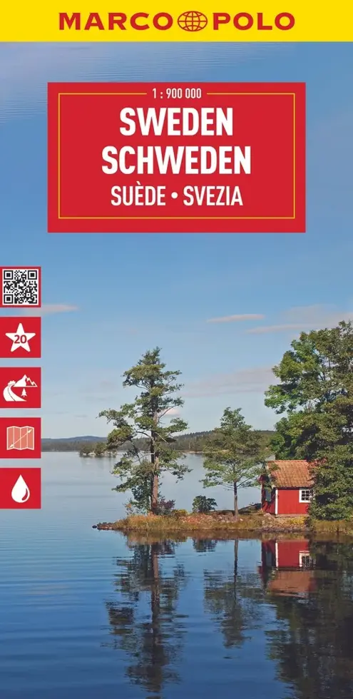 Wegenkaart Zweden