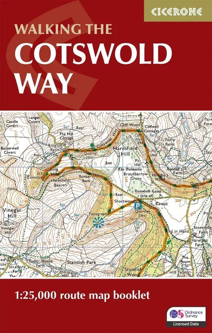 Kaartgids Booklet The Cotswold Way Map
