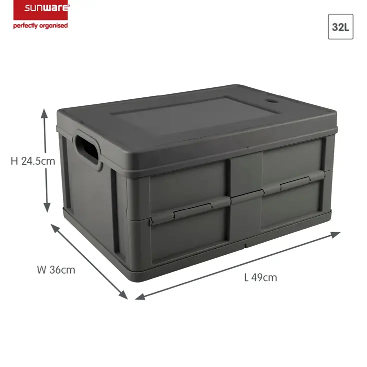 Square - Gesloten vouwkrat - 32L - 2-delig