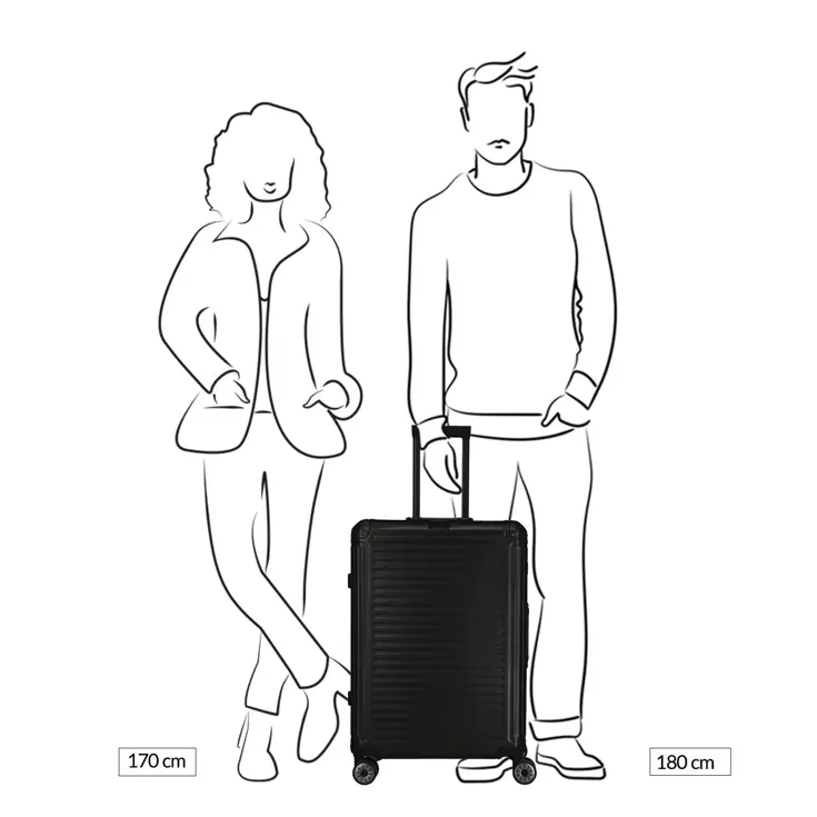 Next 2.0 Aluminium 4w Trolley M  | 69 L