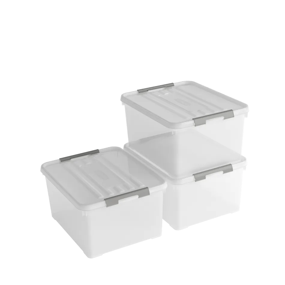 Curver  Handy+ Opbergbox  35L  3 stuks  Wit main product image