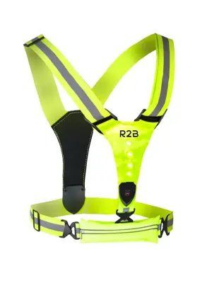 R2B Hardloopvest met Opbergvak oplaadbaar