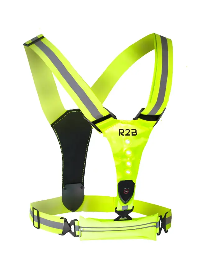 R2B Hardloopvest met Opbergvak oplaadbaar