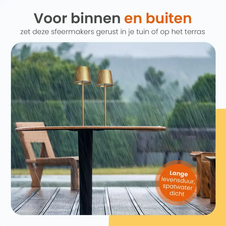 Essence Tafellamp Oplaadbaar - 38cm - LED