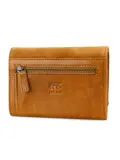 Flappie - Suede overslagportemonne - Leer