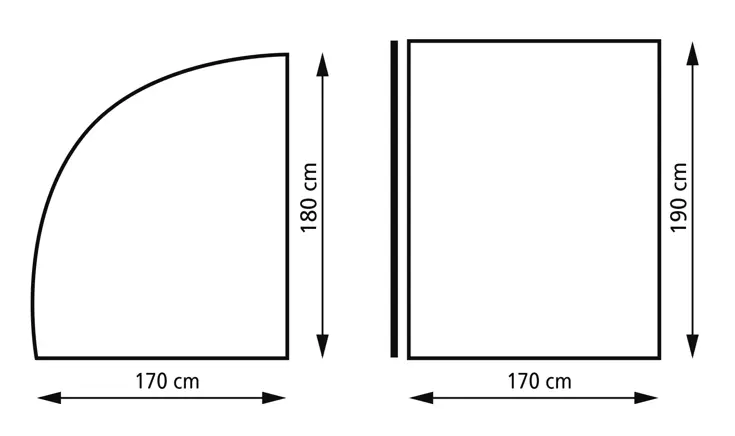 Eurotrail Bagage tent XL - Caravan - Grijs