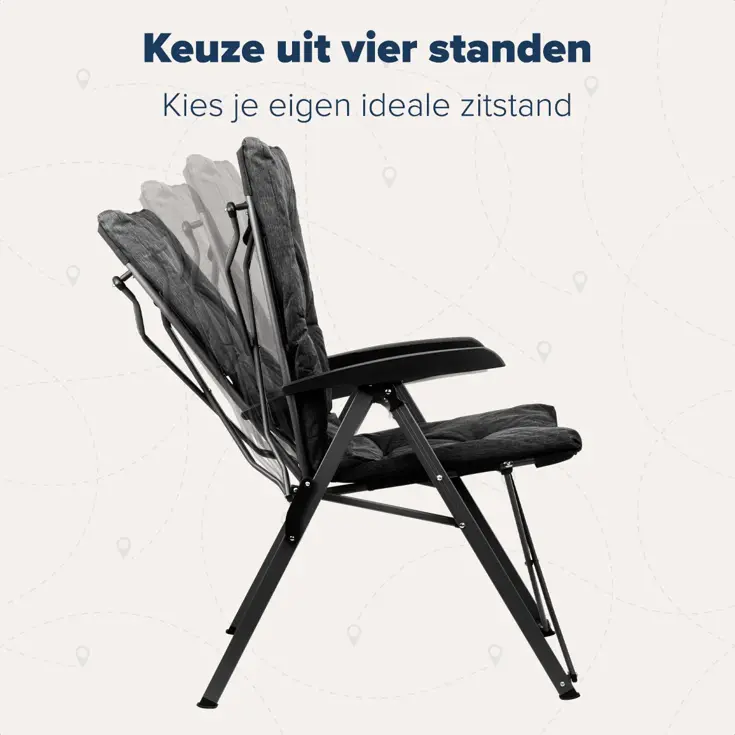 Campingstoel Luxe 2-Pack incl. Draagtas