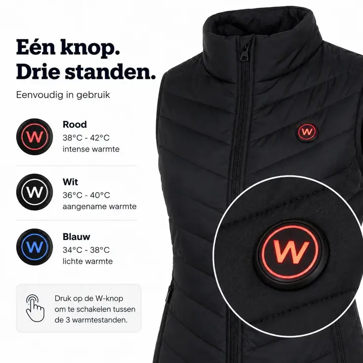 Infrarood Verwarmde Bodywarmer - Vrouwen