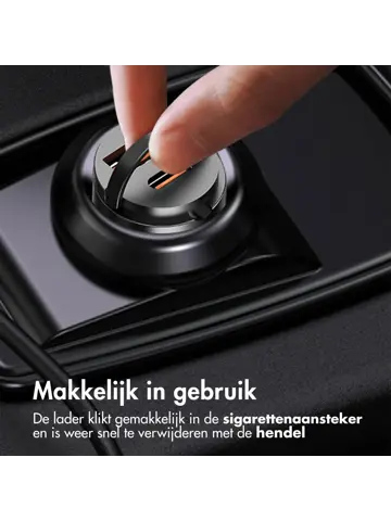 Autolader - 1x USB-C & 1x USB - 65W