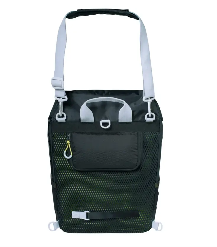 Basil rugtas Miles daypack black lime 17L