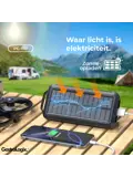 Solar Powerbank Zwart 10.000 mah