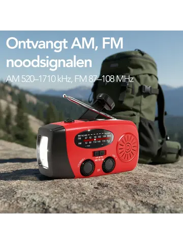 Noodradio - Radio Met Accu Batterij