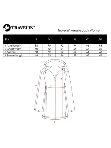 Amalie Dames - Hardshell Jas - Waterdicht