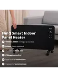Slimme Paneelverwarmer -2000W - Zwart